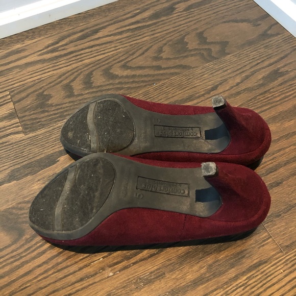 Blood Red Velvet Heels - Picture 4 of 4